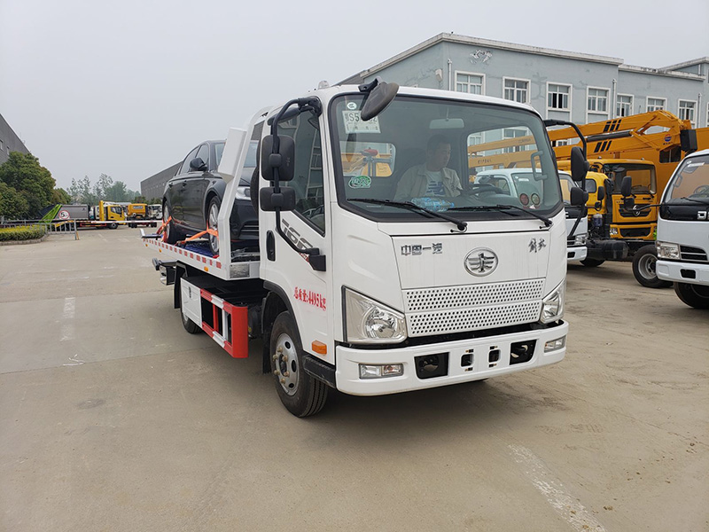 北京牌的 藍(lán)牌解放清障車