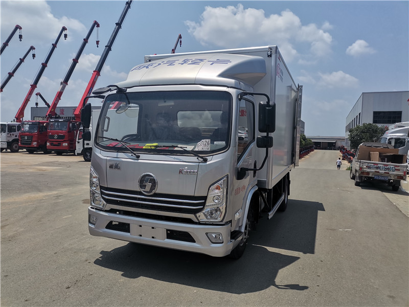 陜汽德龍4.2米藍牌冷藏車